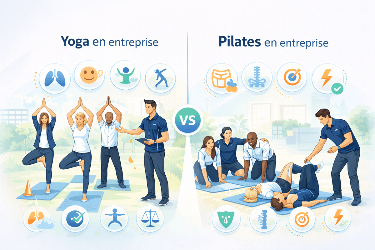 Yoga ou Pilates en entreprise